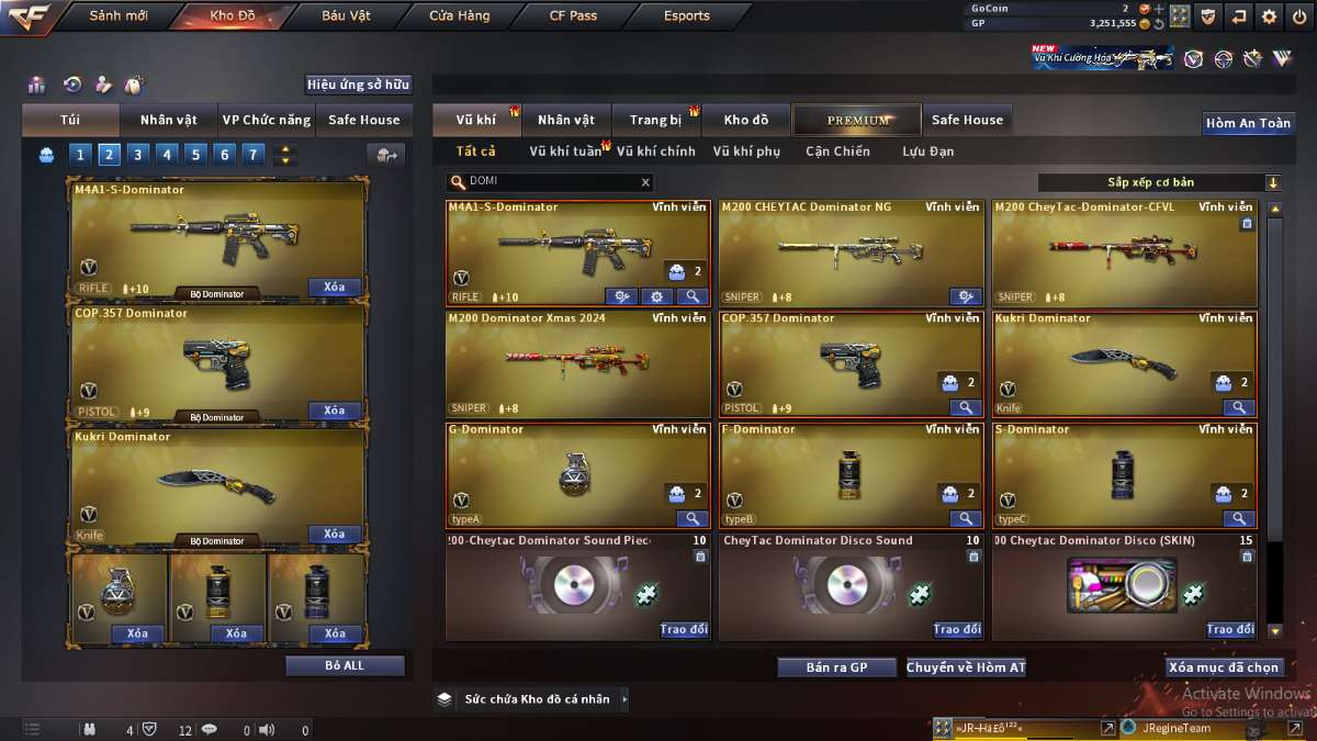 shop acc cf uy tin gia re